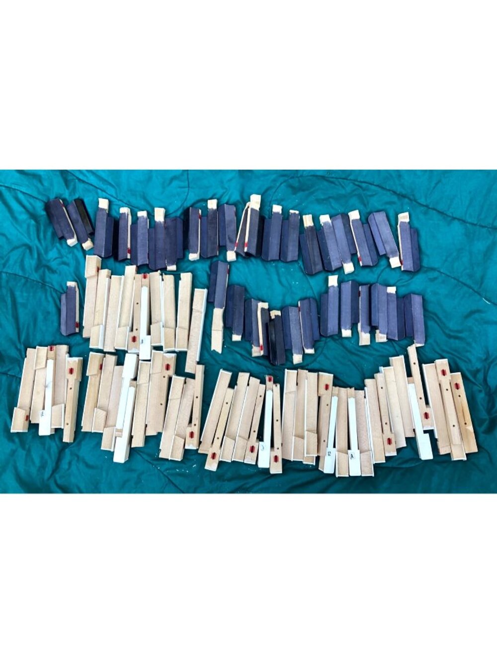Reclaimed Piano Keys Repair Craft Lot DIY Art Supply Upcycled 80+ Pieces